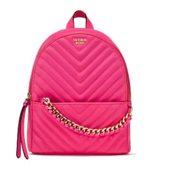 Victoria's Secret Handbags - VS Pebbled V-Quilt Small City Backpack